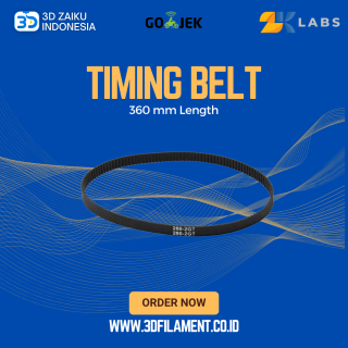 ZKLabs Closed Loop Timing Belt GT2 6mm Wide 360 mm Long